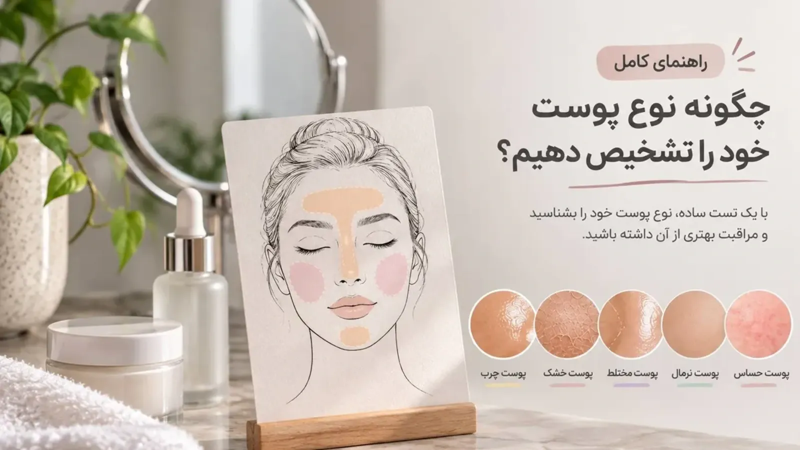 چگونه نوع پوست خود را در خانه به درستی تشخیص دهیم؟